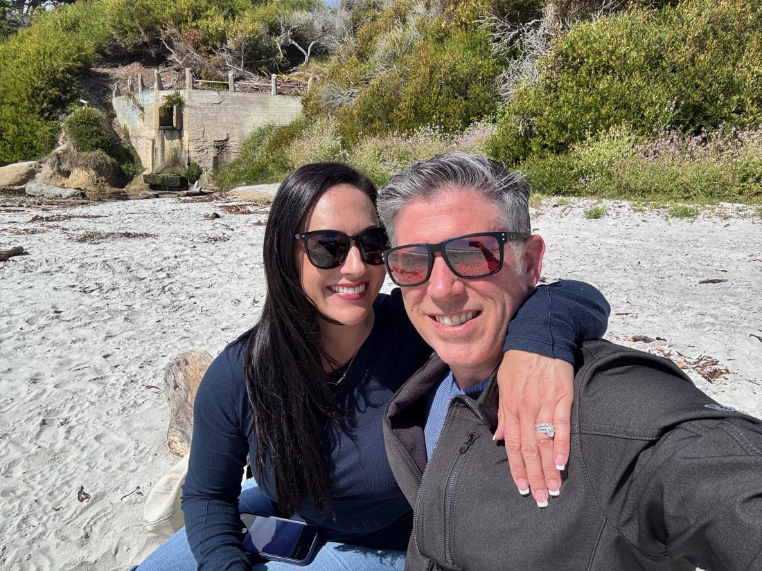 Dr. Barton and his wife traveling